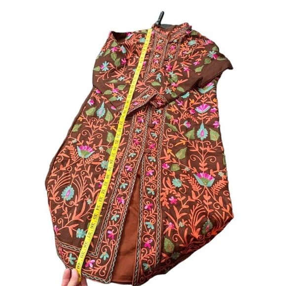 Amazing Vintage Beautiful Antique Eastern Indian KashmirI Floral Handmade Multi - Picture 6 of 11